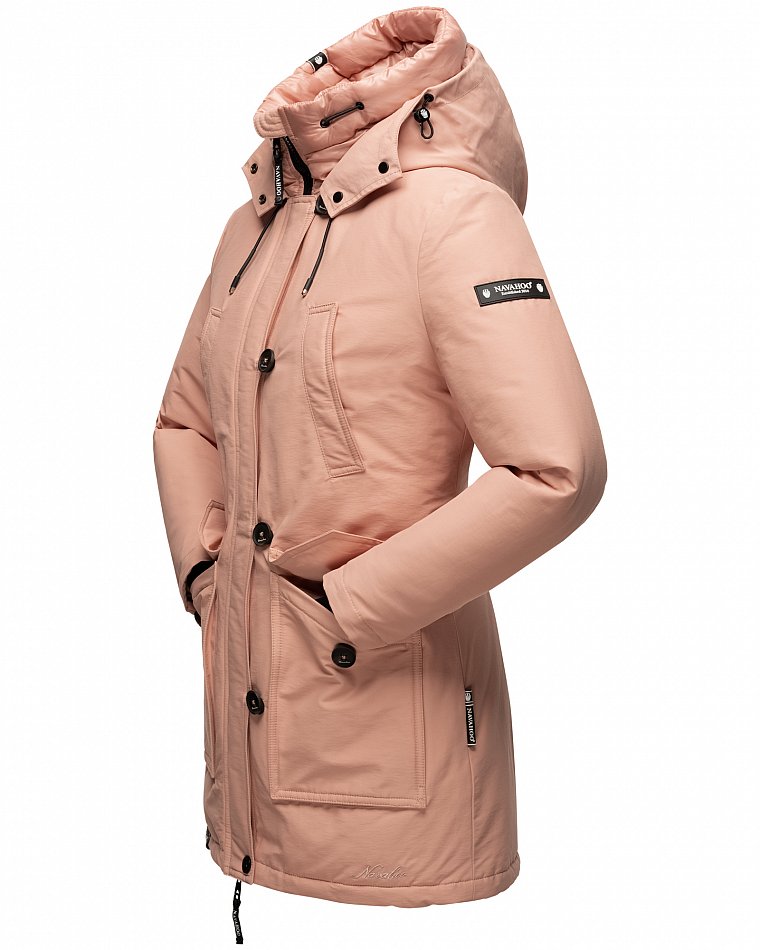 Navahoo Freezestoorm Damen Parka Winterjacke gefüttert Rosa Gr. 36 - S