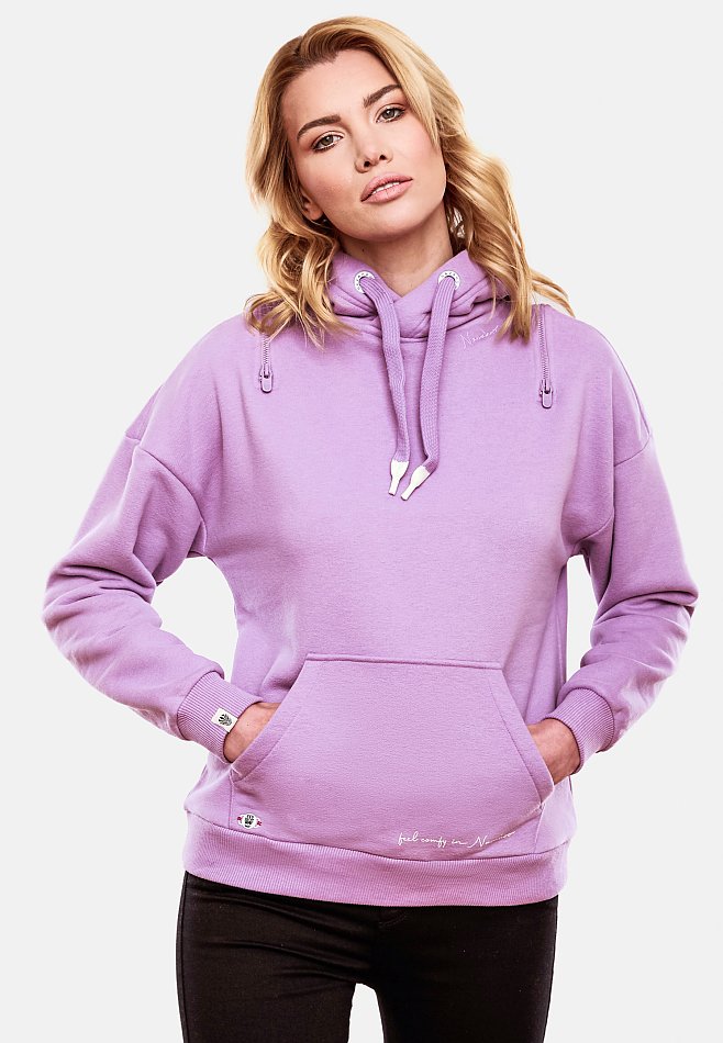 Navahoo Zuckerbärchen Damen Hoodie Kapuzensweatshirt Pullover Lila Gr. 36 - S