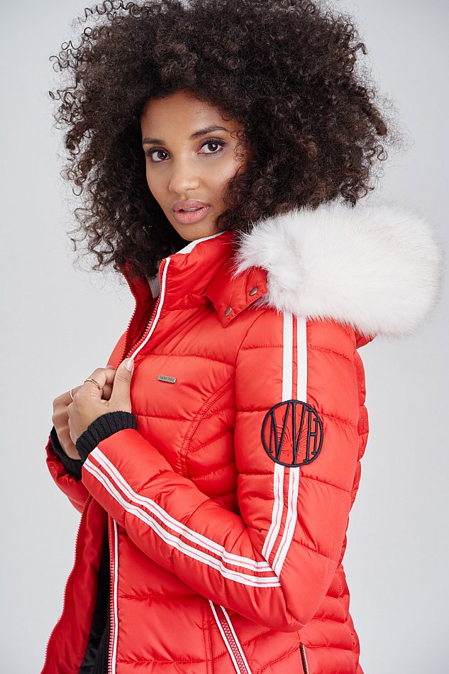 Winter Jacket Navahoo Jacken Rot Winter Steppjacke Damen Rot