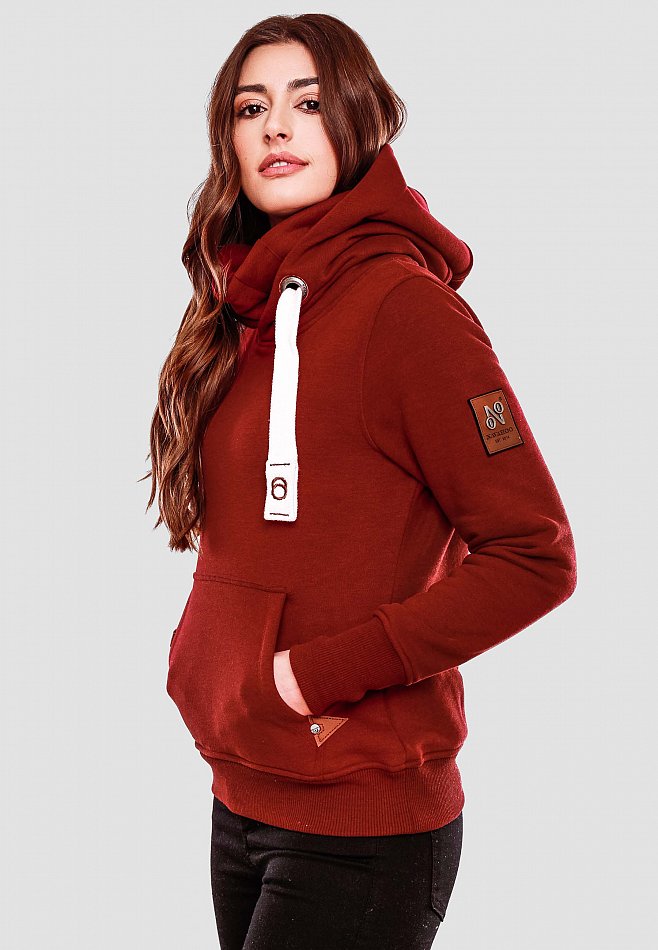 Navahoo Raniaa Damen Kapuzensweatshirt Hoodie Bordeaux Gr. 34 - XS