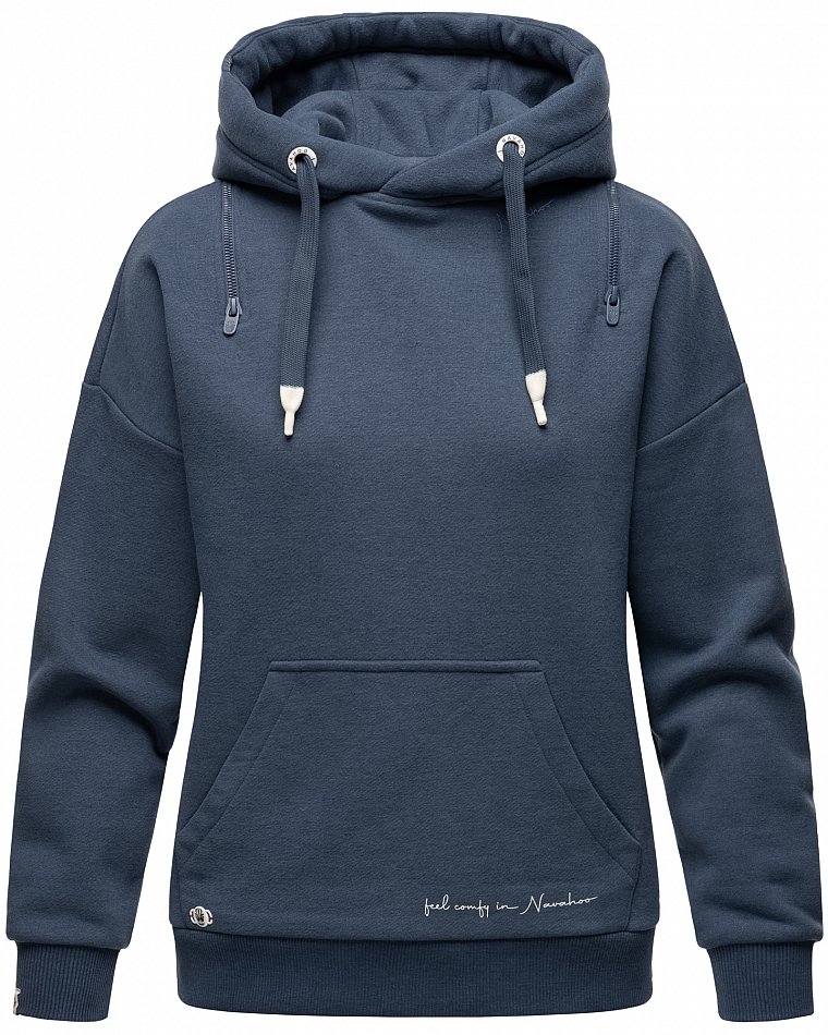 Navahoo Zuckerbärchen Damen Hoodie Kapuzensweatshirt Pullover Dusty Blue Gr. 38 - M