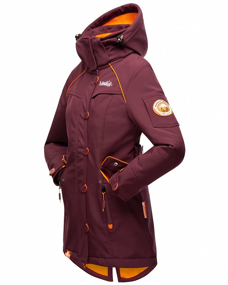 Marikoo Soulinaa Damen Softshell Jacke Weinrot 46 - 3XL