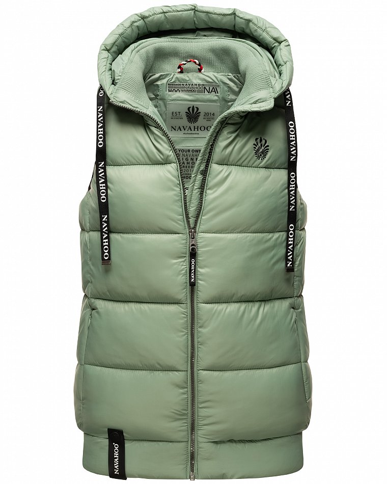 Navahoo Kassidy Damen Steppweste Übergangs Weste Mint Gr. 34 - XS