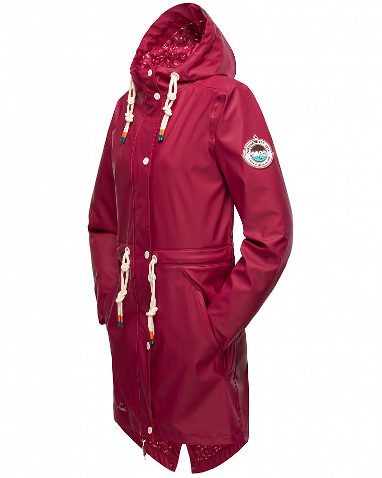 Navahoo Tropical Stormoo Damen Übergangsjacke Regenjacke Fuchsia Gr. 36 - S