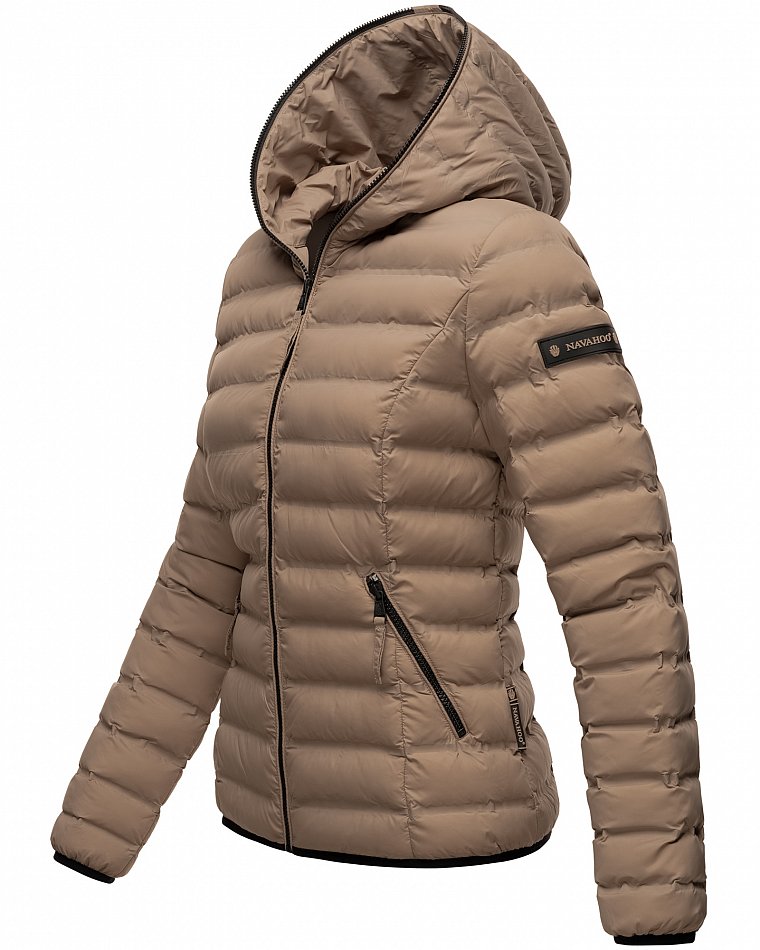 Navahoo Neevia Damen Übergangsjacke Steppjacke Taupe Gr. 40 - L