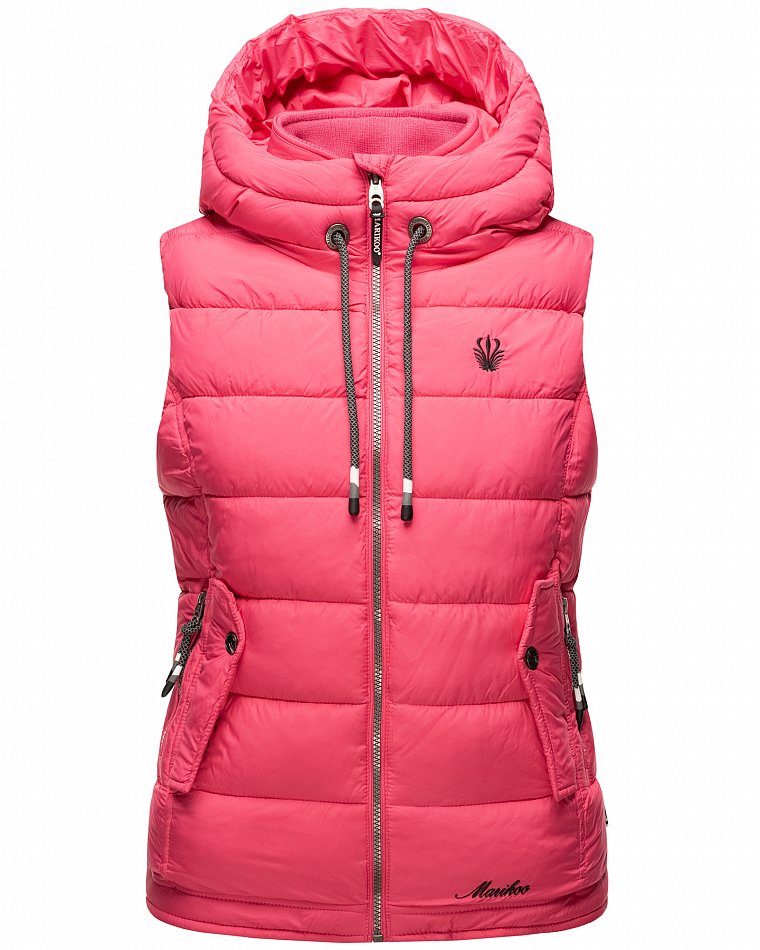 Marikoo Taisaa Damen Übergangs Weste mit Stehkragen Pink Gr. 38 - M 