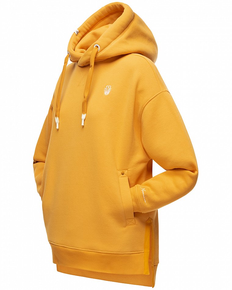 Navahoo Damen Hoodie Sweatpullover Silberengelchen Gelb Gr. 38 - M