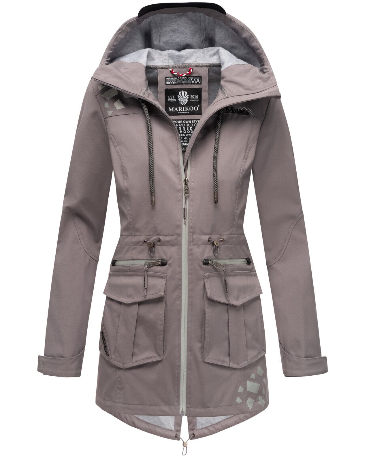 Marikoo Wasserfeste Damen Softshell Jacke Ulissaa Anthrazit