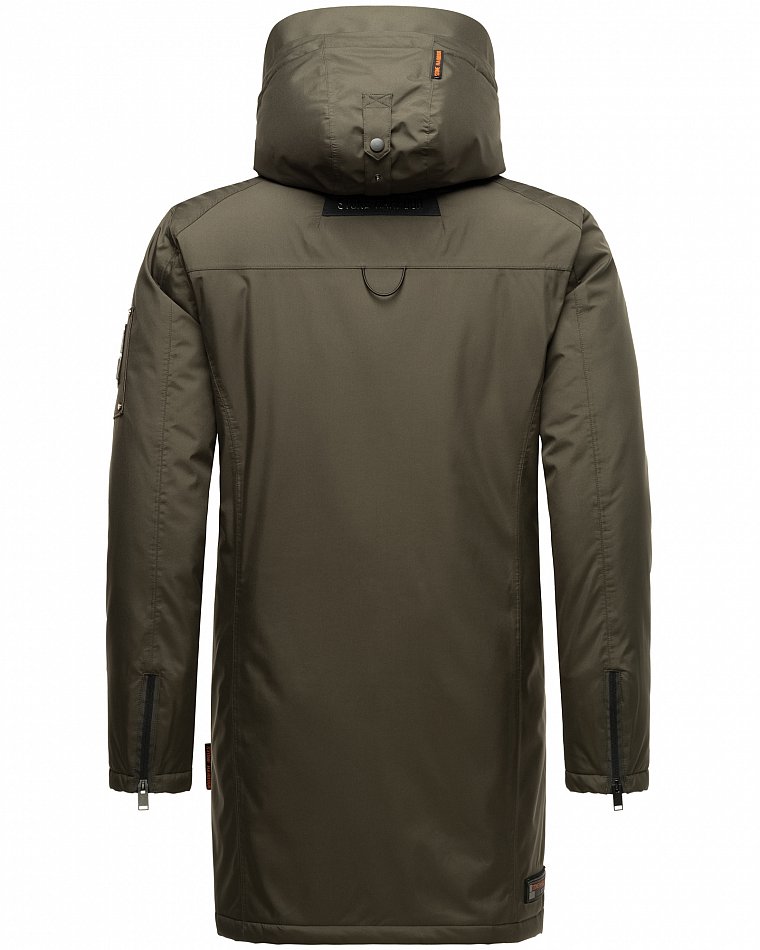 Stone Harbour Ragaan Herren Wintermantel Parka Gefüttert mit Kapuze Anthrazit Gr. 52 - XL