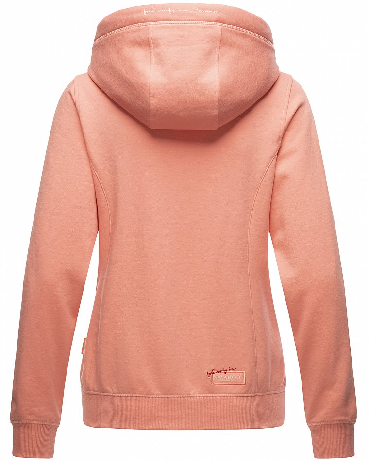 Navahoo Engelshaar Damen Sweatjacke Hoodie Apricot Gr. 38 - M