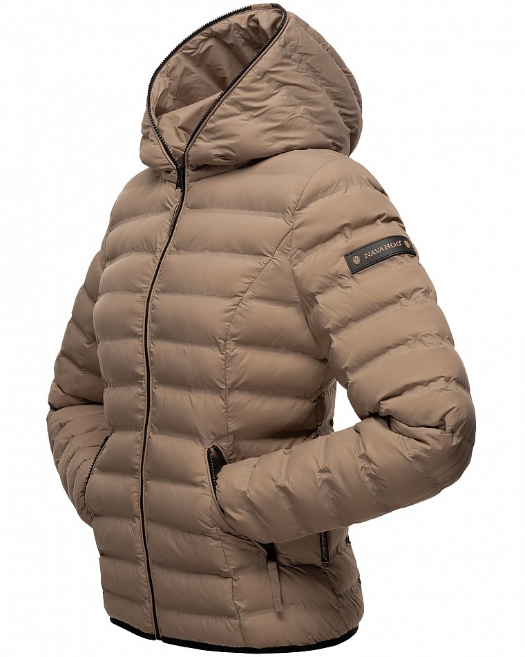 Navahoo Neevia Damen Übergangsjacke Steppjacke Taupe Gr. 36 - S