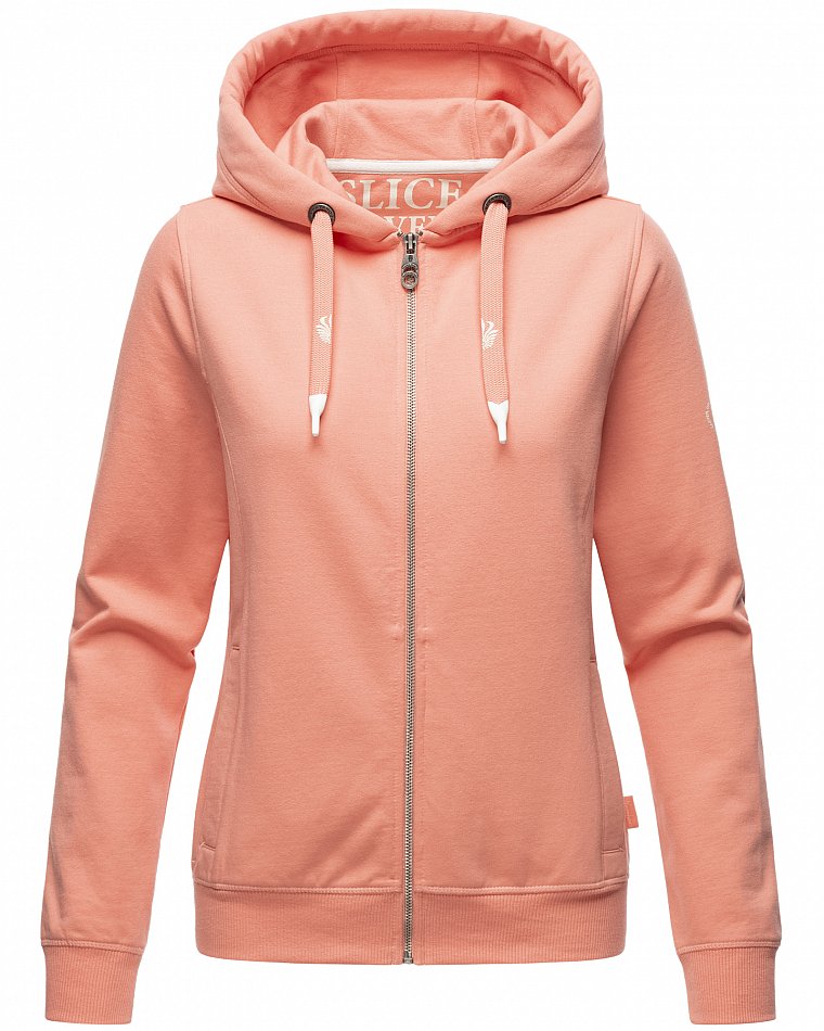 Navahoo Engelshaar Damen Sweatjacke Hoodie Apricot Gr. 36 - S