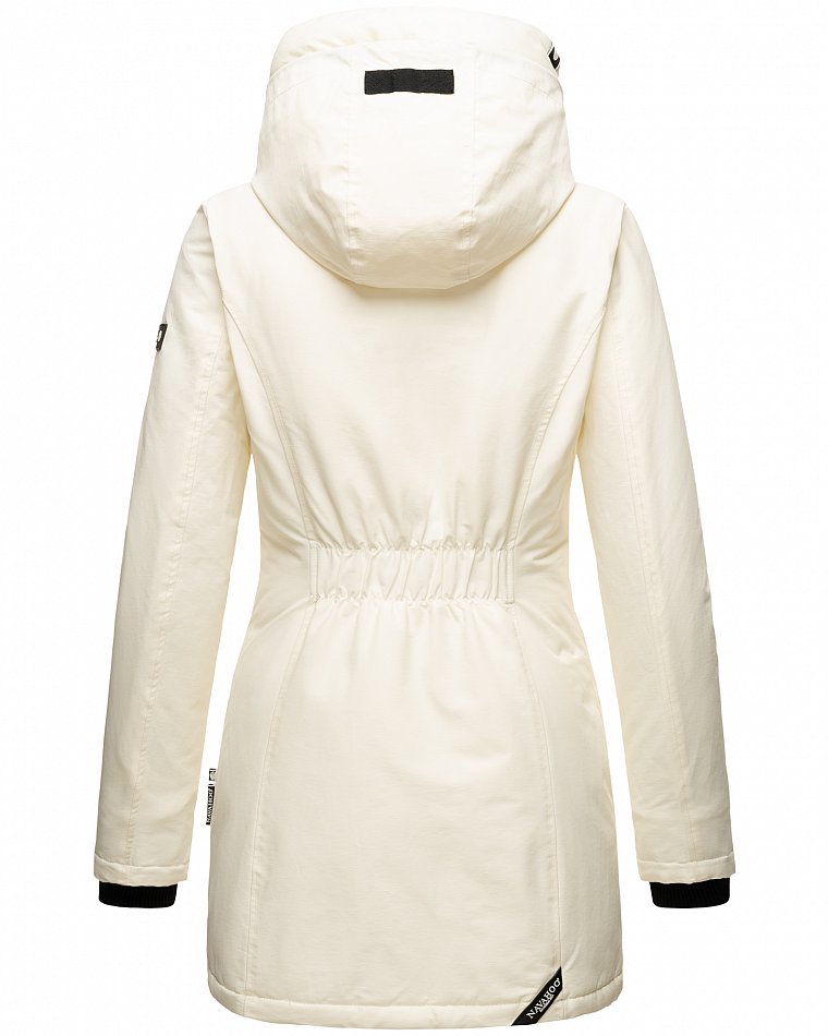 Navahoo Freezestoorm Damen Parka Winterjacke gefüttert Off White Gr. 44 - XXL