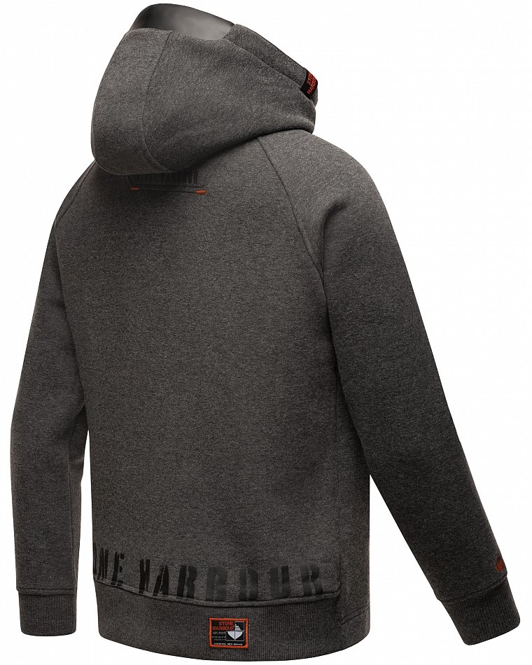 Stone Harbour Finn Luca Herren Hoodie Sweatshirt Dunkel Grau Gr. 48 - M