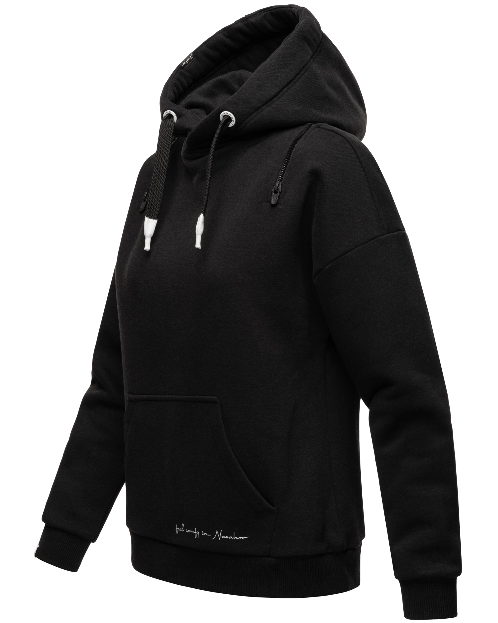Navahoo Zuckerbärchen Damen Hoodie Kapuzensweatshirt Pullover Schwarz Gr. 36 - S