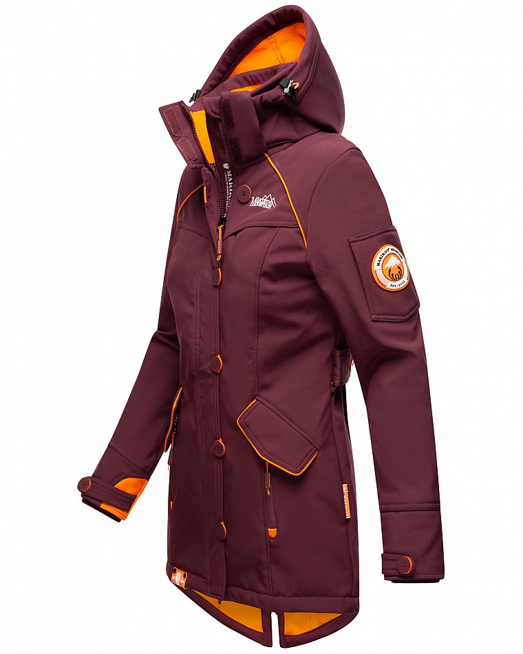 Marikoo Soulinaa Damen Softshell Jacke Weinrot 46 - 3XL