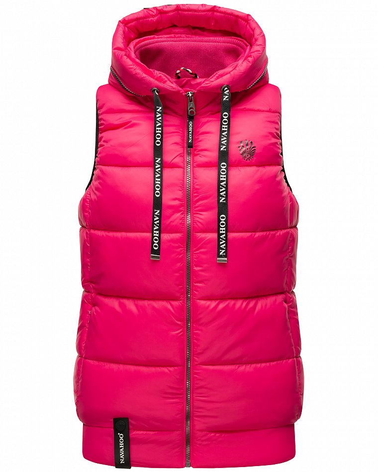 Navahoo Kassidy Damen Steppweste Übergangs Weste Pink Gr. 34 - XS