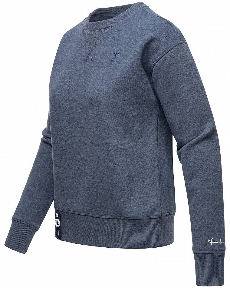 Navahoo Zuckerschnecke Damen Pullover Sweatshirt Dusty Blue Gr. 38 - M