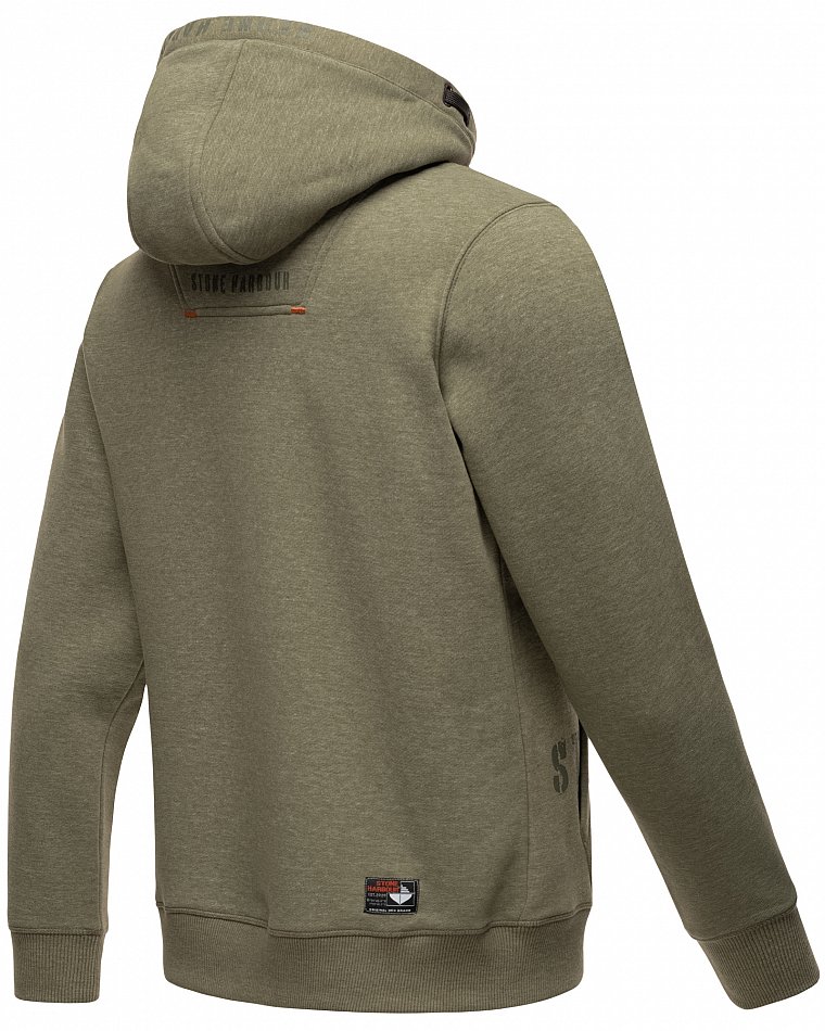 Stone Harbour Funny Finch Herren Hoodie Sweatshirt Dusty Olive Gr. 46 - S