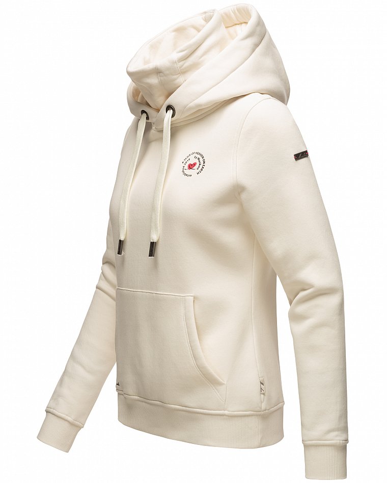 Marikoo Chihiroo Damen Kapuzensweatshirt Hoodie Off White Gr. 38 - M