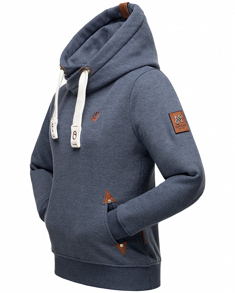 Navahoo Namkaa Damen Kapuzensweatshirt Hoodie Dusty Blue Gr. 40 - L
