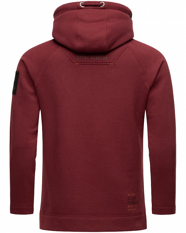 Stone Harbour Caspian Sailor Herren Hoodie Sweatshirt Bordeaux Gr. 50 - L