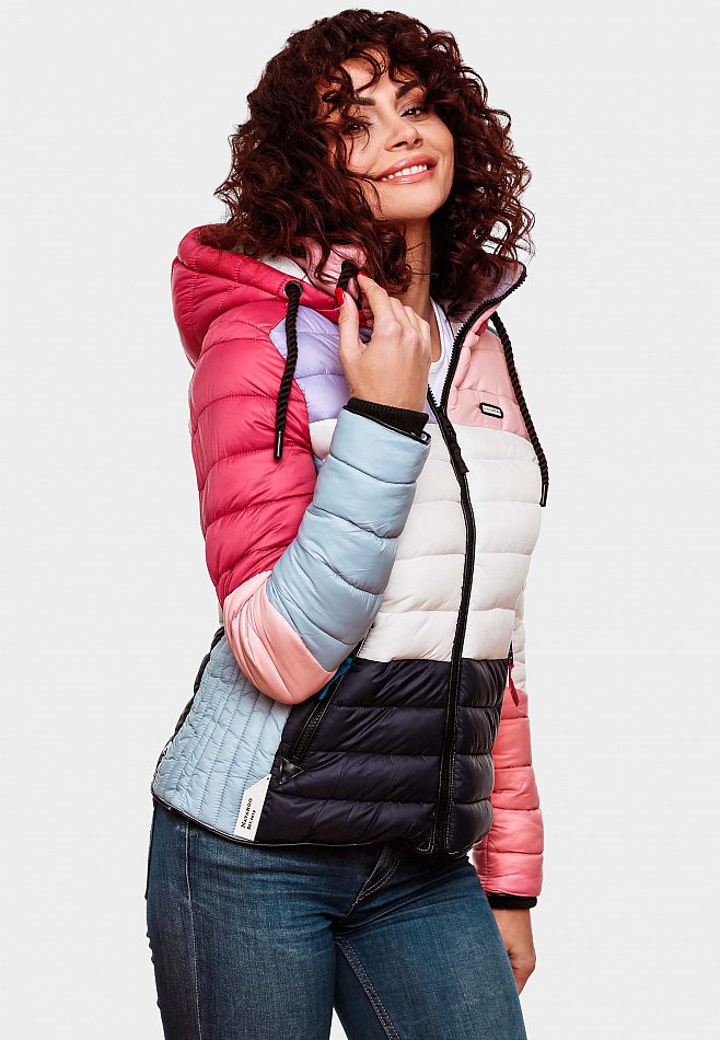 Navahoo Damen Übergangsjacke Lulana Multikulti Bunt Gr. 42 - XL