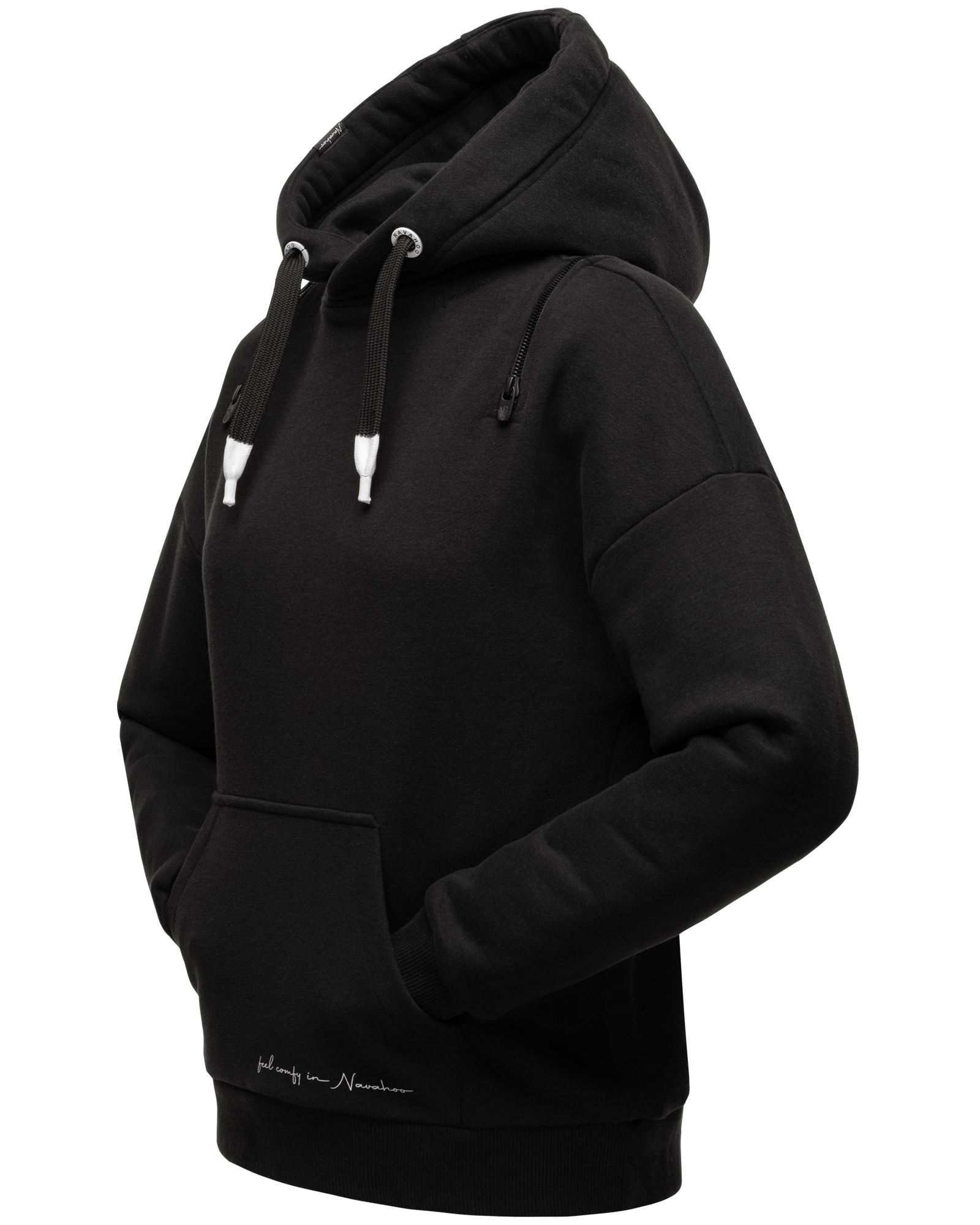 Navahoo Zuckerbärchen Damen Hoodie Kapuzensweatshirt Pullover Schwarz Gr. 36 - S