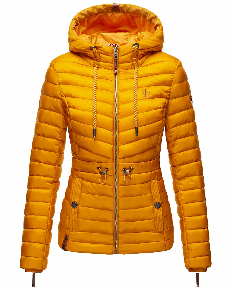 Marikoo Aniyaa Damen Steppjacke Übergangsjacke Gelb Gr. 34 - XS