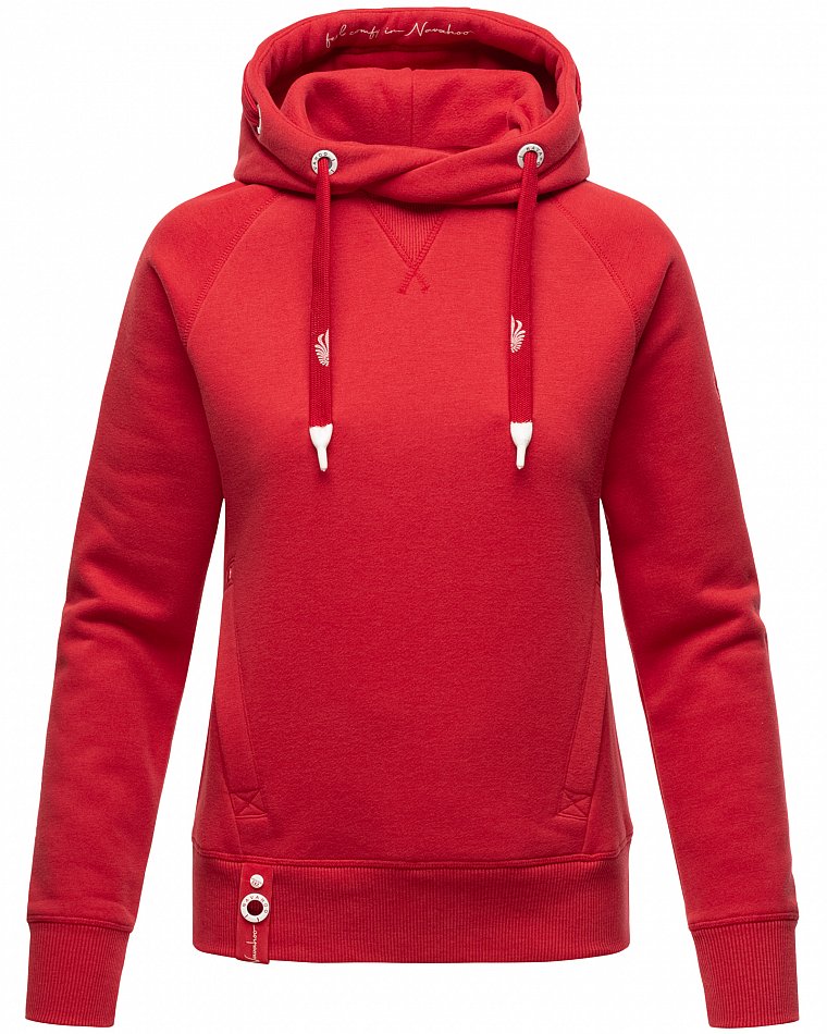 Navahoo Liebesmäuschen Damen Kapuzenpullover Hoodie Rot Gr. 40 - L