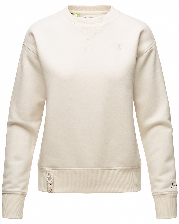 Navahoo Zuckerschnecke Damen Pullover Sweatshirt Weiß Gr. 40 - L