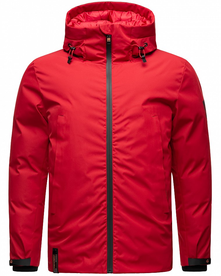 Stone Harbour Moagaa Herren wasserdichte Winterjacke Outdoorjacke mit Kapuze Chili Red Gr. 46 - S