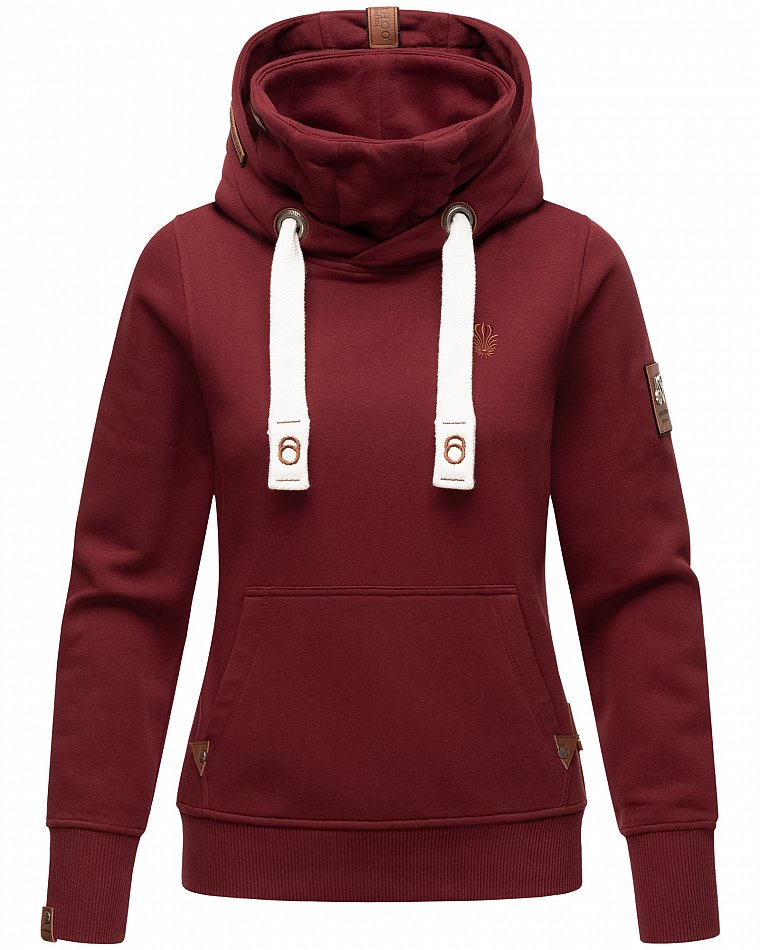 Navahoo Raniaa Damen Kapuzensweatshirt Hoodie Bordeaux Gr. 36 - S