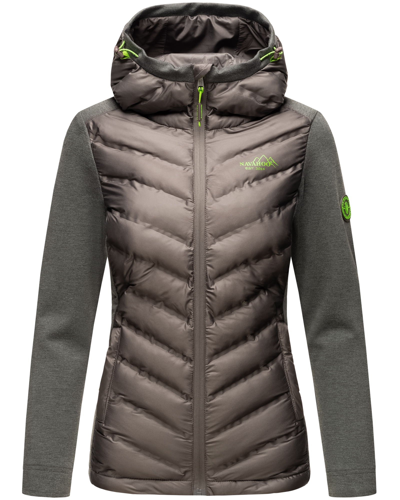Navahoo Nimm Mich Mit Damen Übergangsjacke Steppjacke Dunkelgrau Gr. 34 - XS