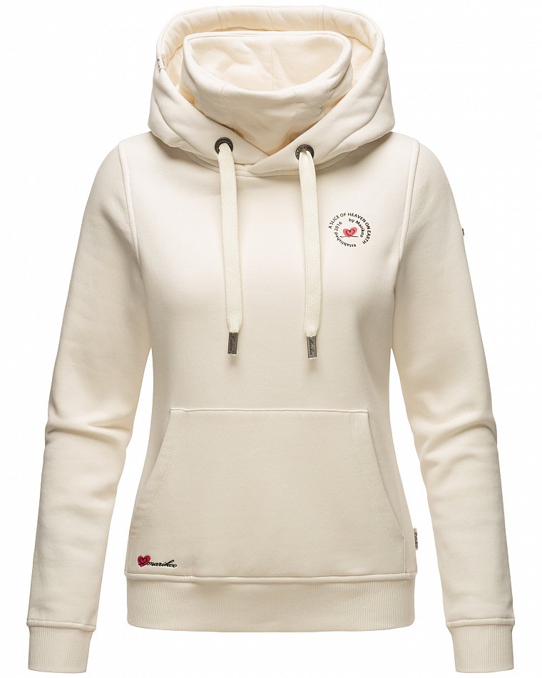 Marikoo Chihiroo Damen Kapuzensweatshirt Hoodie Off White Gr. 36 - S