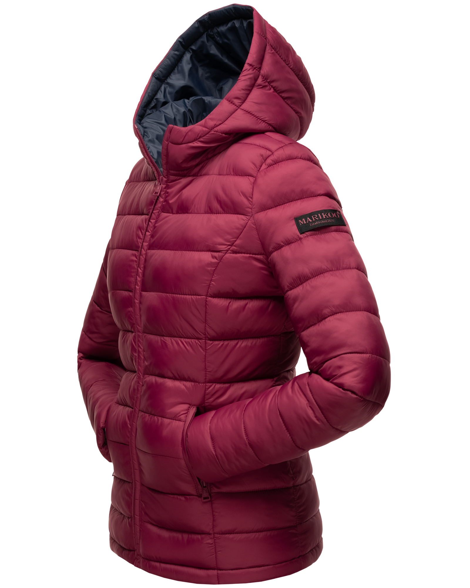 Marikoo Lucy Damen Übergangsjacke Steppjacke Bordeaux Gr. 36 - S Marikoo Lucy Damen Übergangsjacke Steppjacke Bordeaux Gr. 36 - S