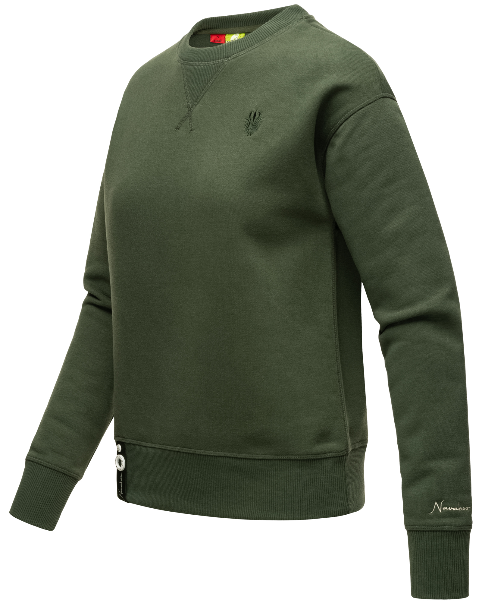 Navahoo Zuckerschnecke Damen Pullover Sweatshirt Dark Olive  Gr. 38 - M