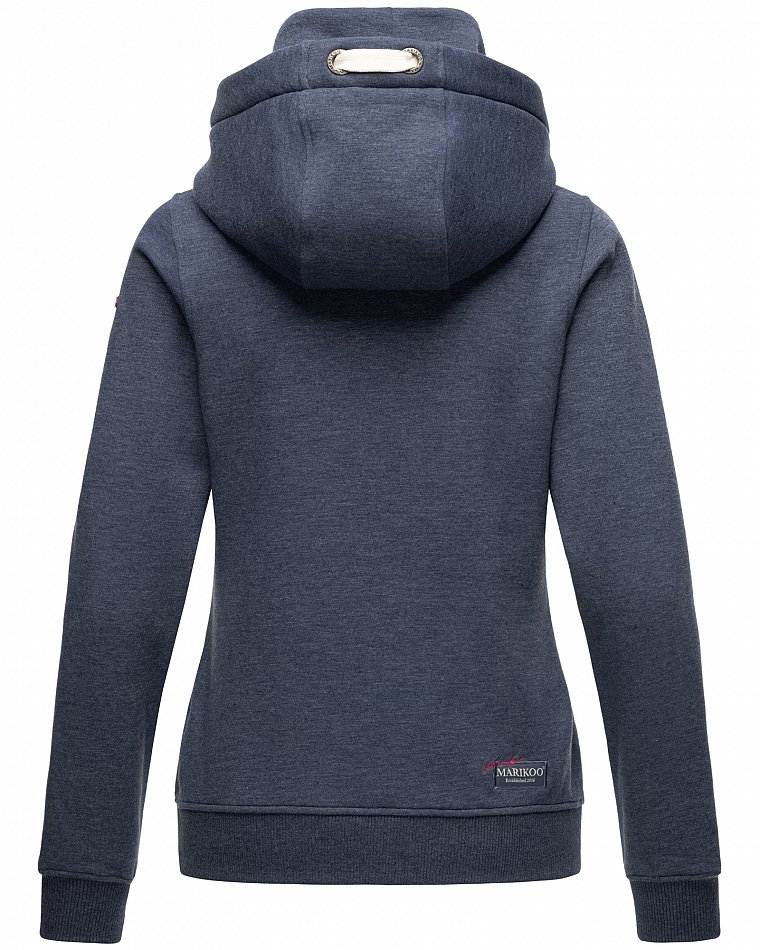 Marikoo Chihiroo Damen Kapuzensweatshirt Hoodie Dusty Blue Melange Gr. 36 - S