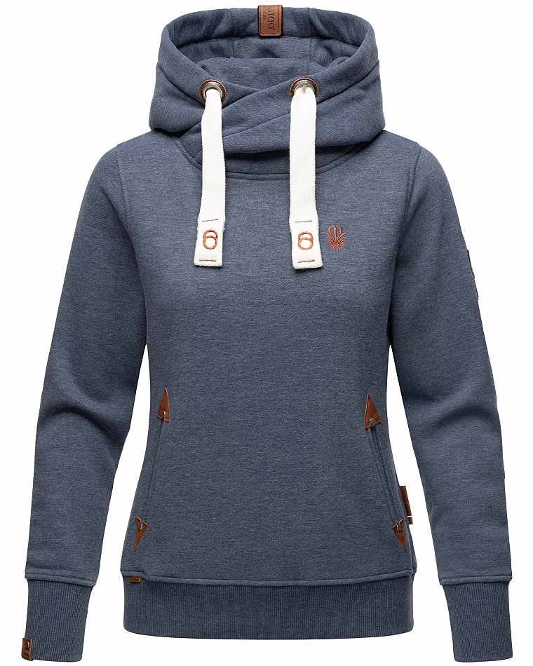 Navahoo Namkaa Damen Kapuzensweatshirt Hoodie Dusty Blue Gr. 38 - M