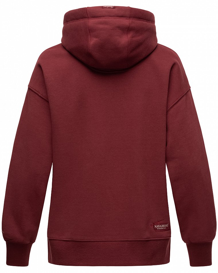 Navahoo Goldfee Damen Kapuzensweatshirt Hoodie Bordeaux Gr. 40 - L