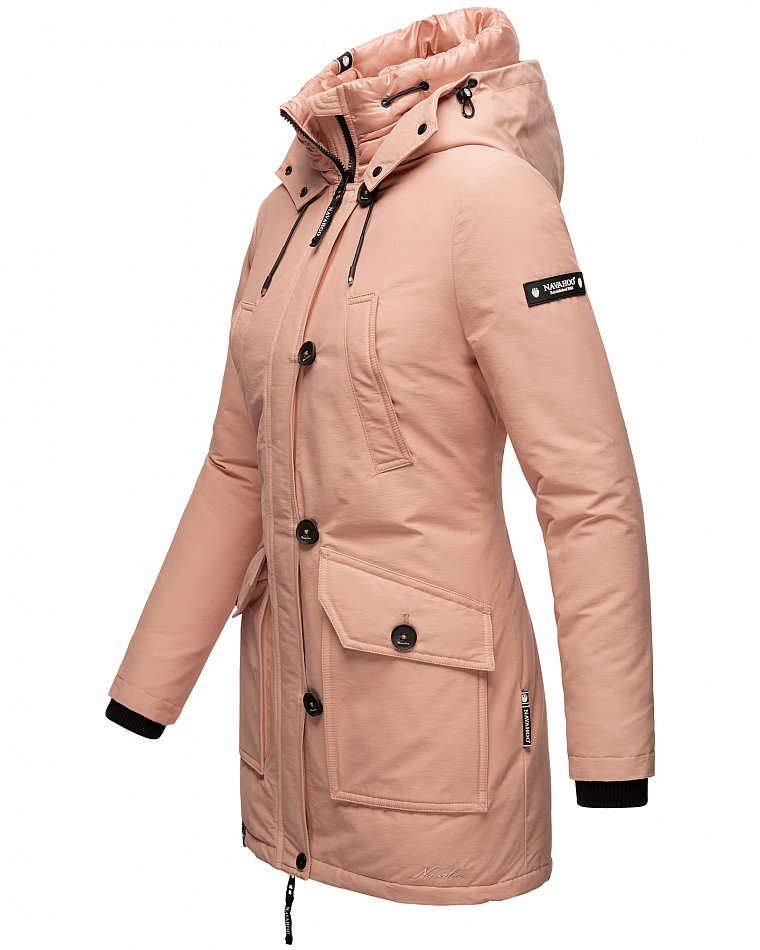 Navahoo Freezestoorm Damen Parka Winterjacke gefüttert Rosa Gr. 36 - S
