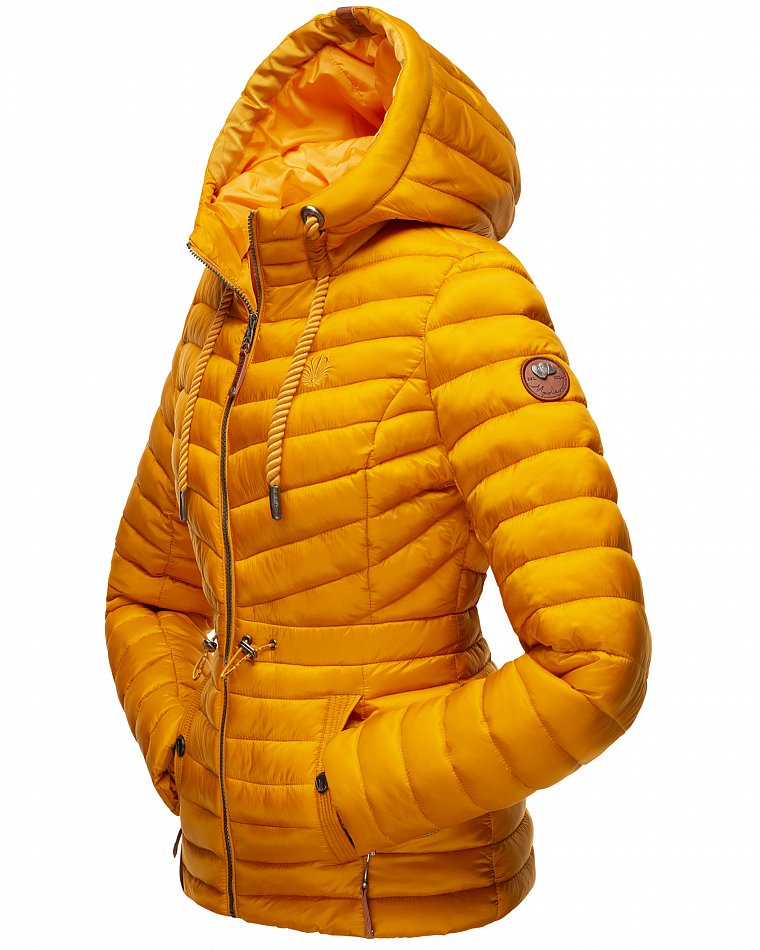 Marikoo Aniyaa Damen Steppjacke Übergangsjacke Gelb Gr. 34 - XS
