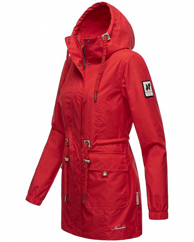 Navahoo Neophee Damen Übergangsjacke Parka Rot Gr. 34 - XS