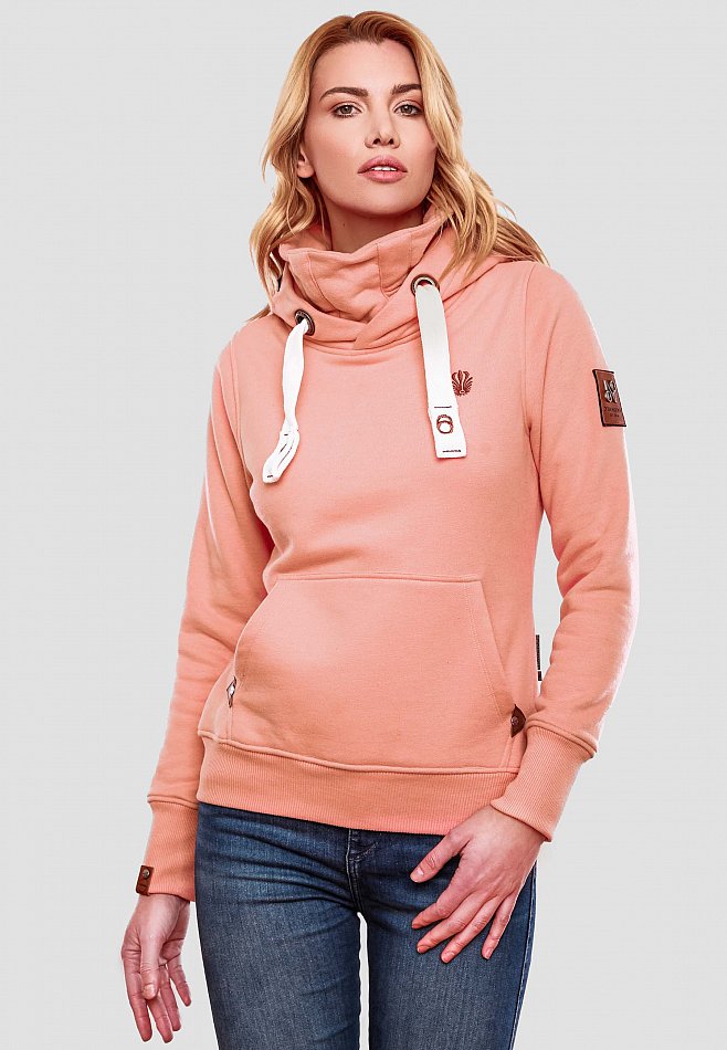 Navahoo Raniaa Damen Kapuzensweatshirt Hoodie Apricot Gr. 38 - M