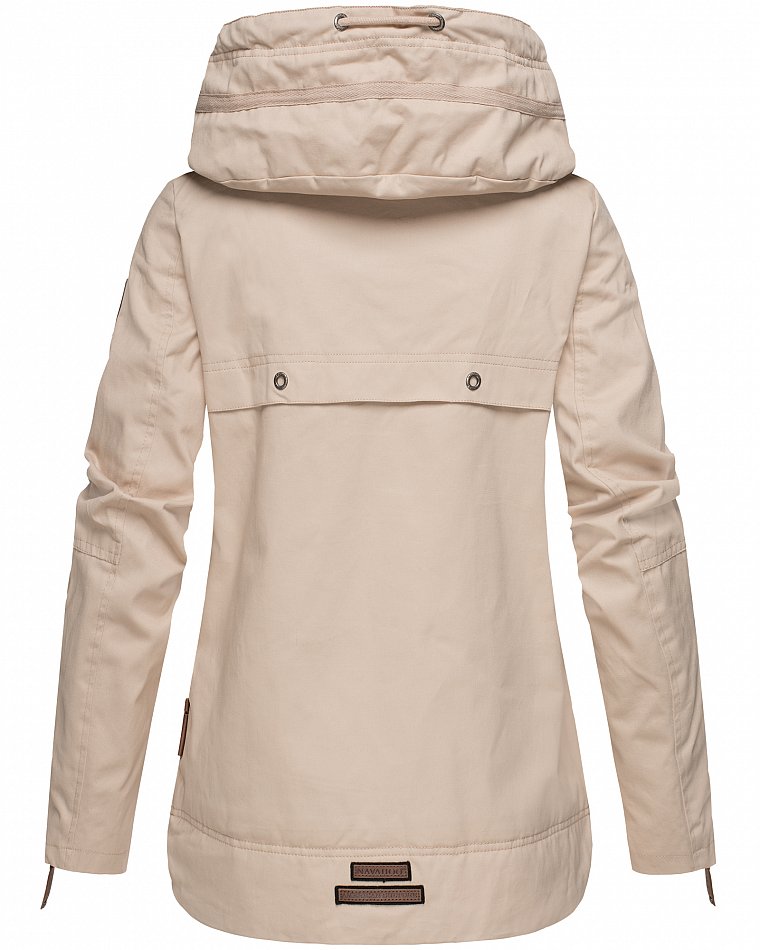 Navahoo Wekoo Damen Übergangsjacke mit Kapuze Beige  Gr. 34 - XS