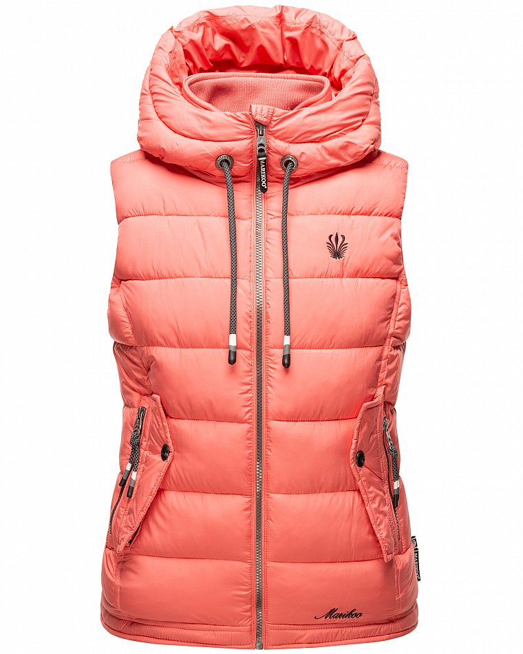 Marikoo Taisaa Damen Übergangs Weste mit Stehkragen Coral Gr. 38 - M 