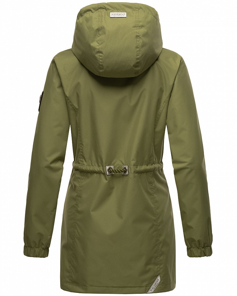 Navahoo Neophee Damen Übergangsjacke Parka Olive Gr. 40 - L