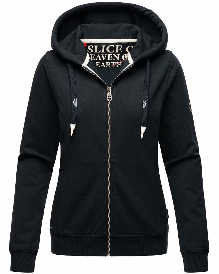 Navahoo Engelshaar Damen Sweatjacke Hoodie Navy Gr. 40 - L