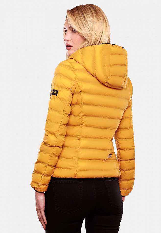 Navahoo Neevia Damen Übergangsjacke Steppjacke Gelb Gr. 36 - S