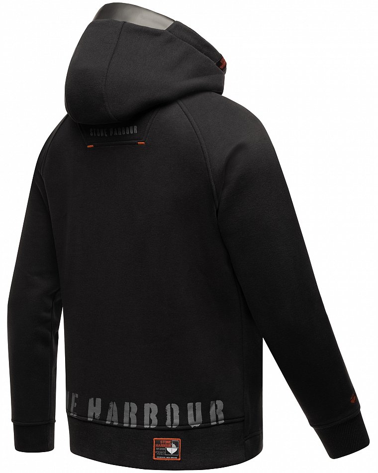 Stone Harbour Finn Luca Herren Hoodie Sweatshirt Schwarz Gr. 50 - L